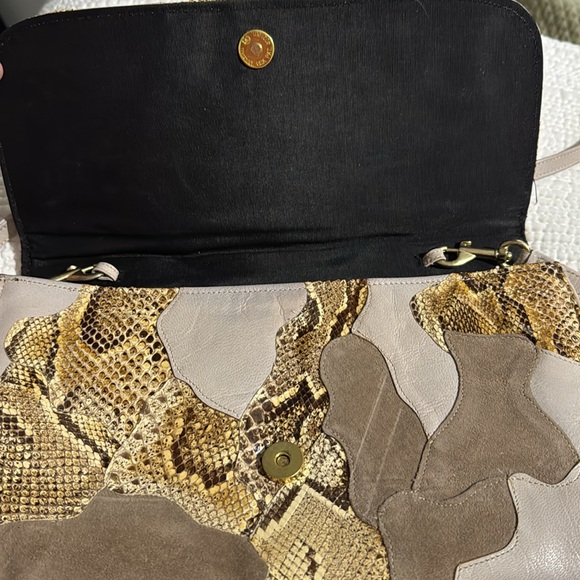 CREATIONS BY LAMA/VINTAGE SNAKESKIN SHOULDER BAG - Picture 5 of 8